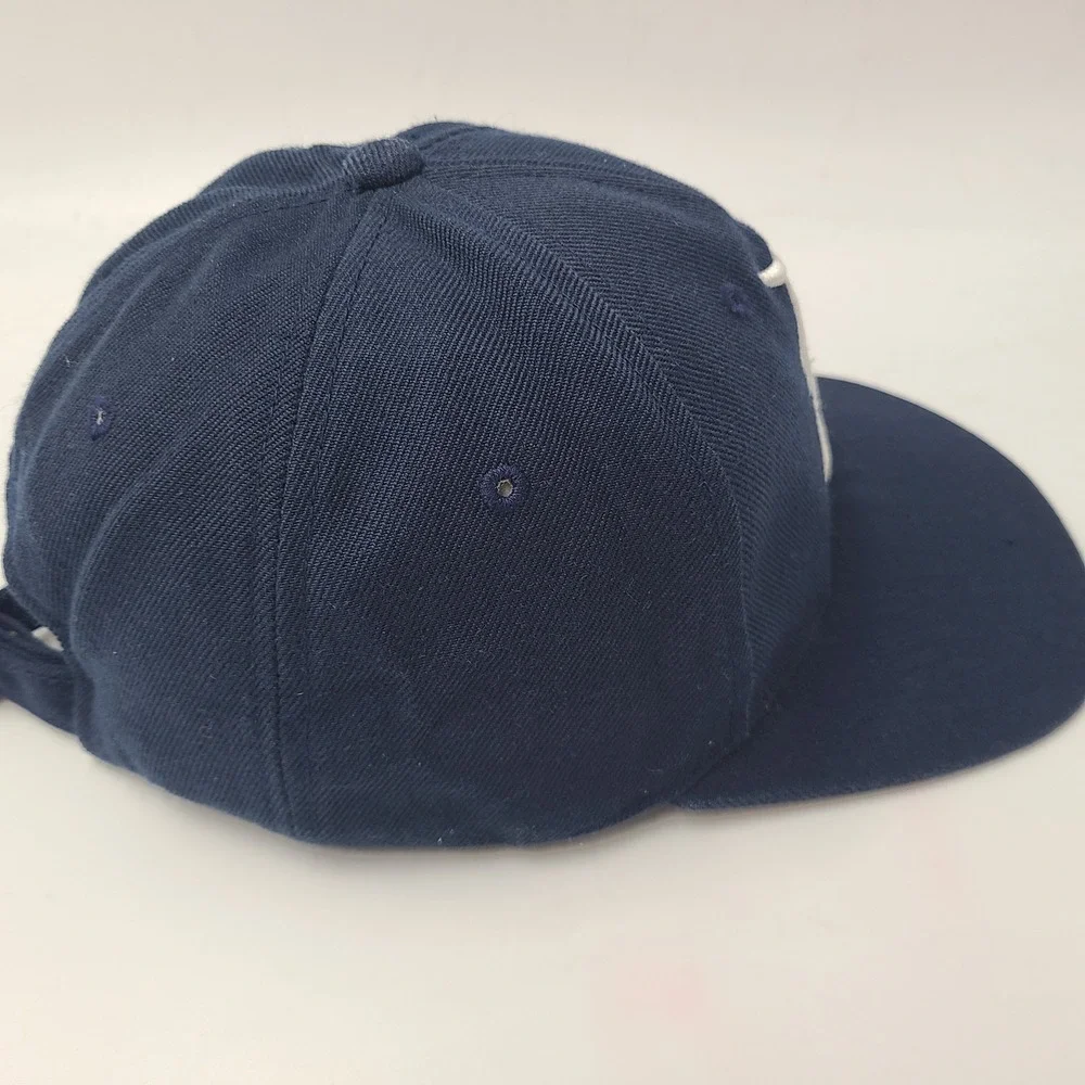 Vintage Detroit Tigers Hat Strapback‎ GCC G Cap Blue MLB Baseball Wool Blend Men